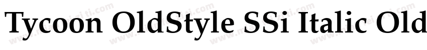 Tycoon OldStyle SSi Italic Old Style Figures字体转换
